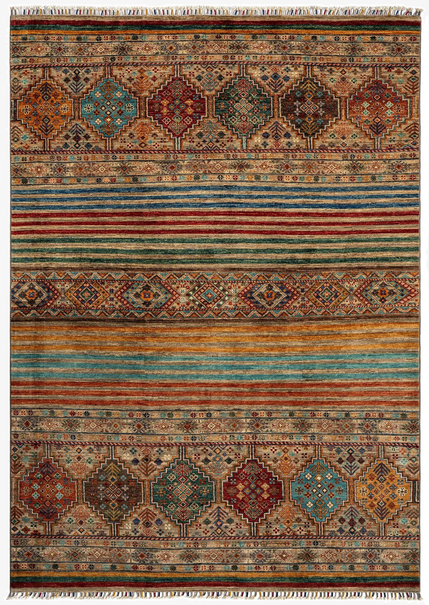  5' 8 x 7' 9 Torkman Wool Rug