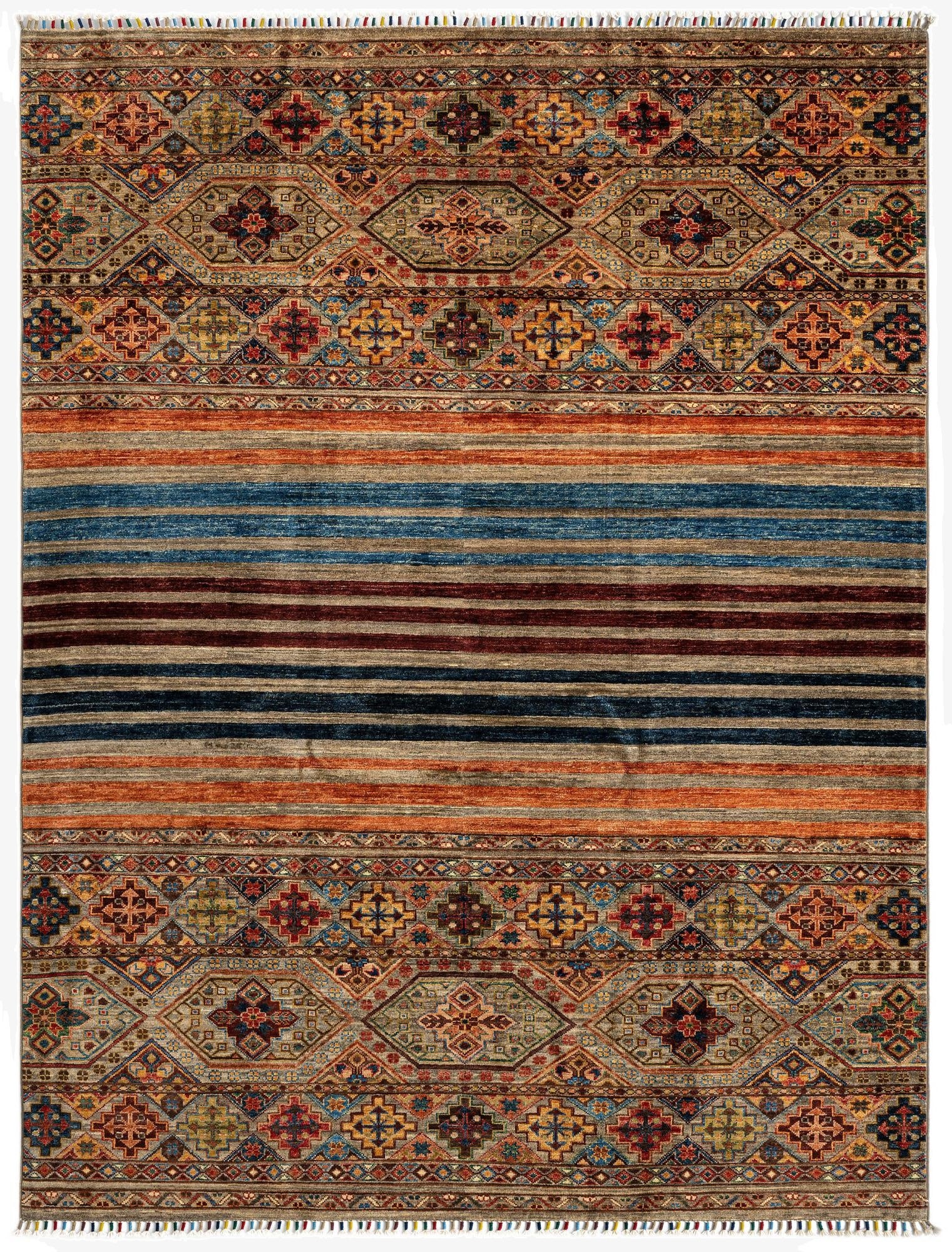  5' 10 x 7' 9 Torkman Wool Rug