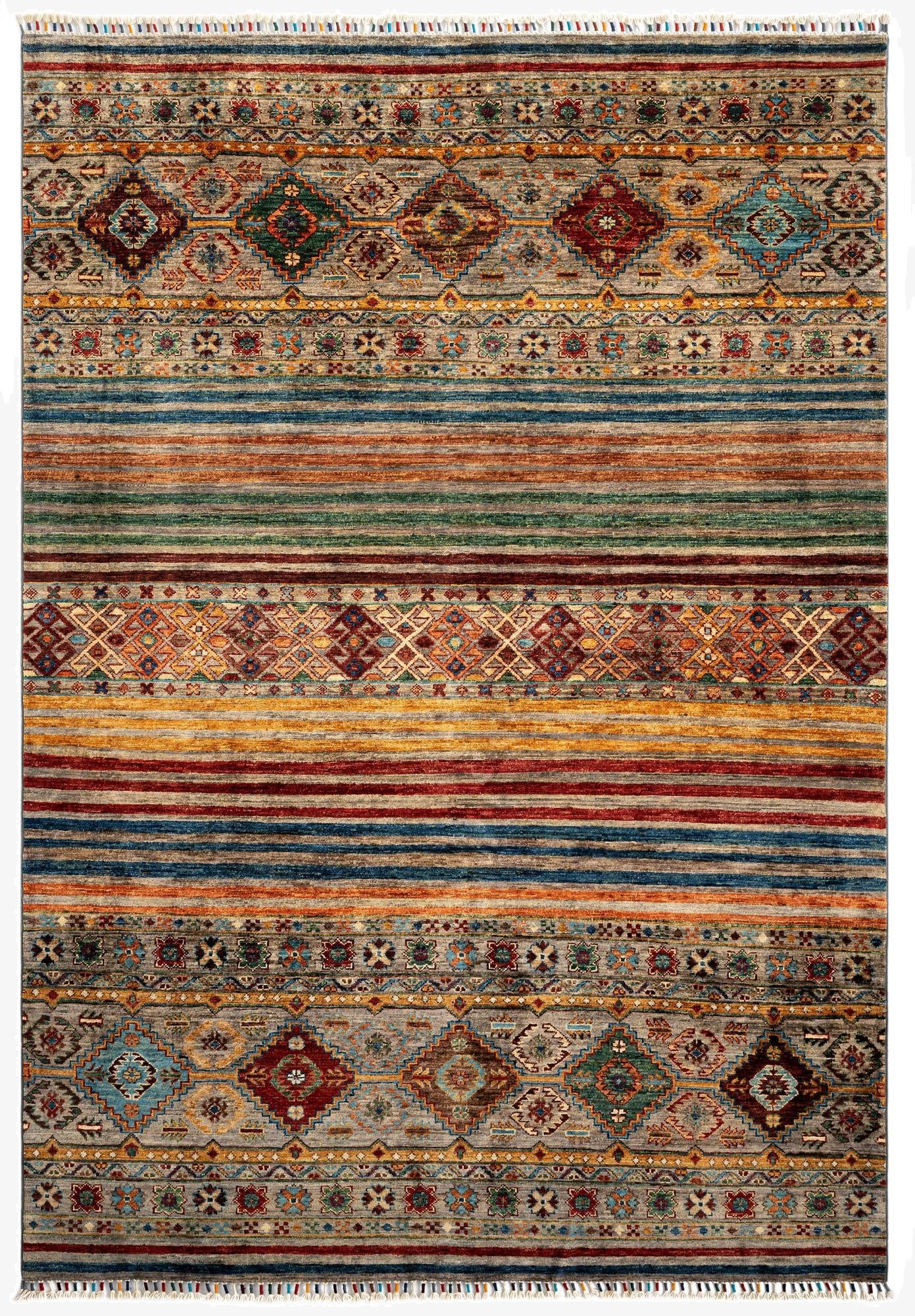  5' 9 x 8' 2 Torkman Wool Rug