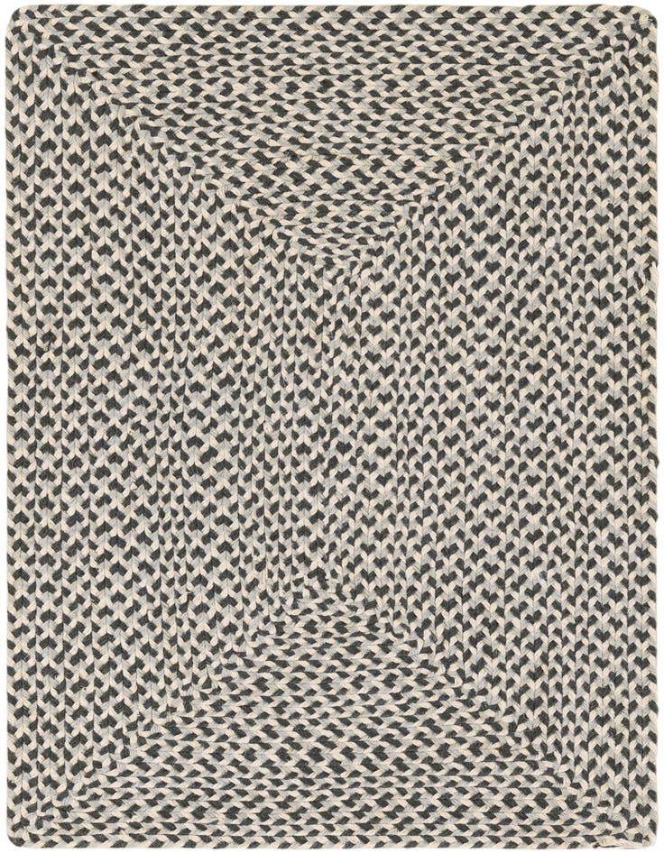 Detail image of  2' x 3' 1  Hand Tweed Braided Jute Rug