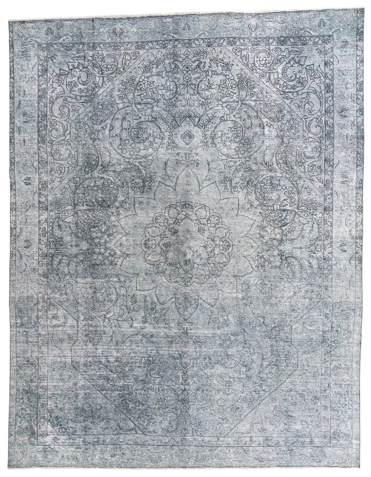  9' 7 x 12' 3  Hand Knotted Ultra Vintage Persian W...
