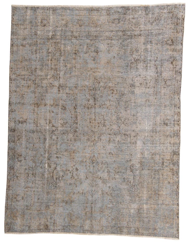  9' 3 x 13'  Hand Knotted Ultra Vintage Persian W...