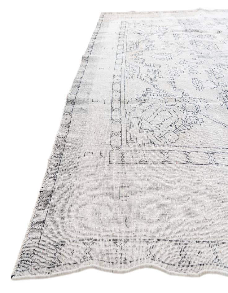 Detail image of  9' 6 x 12' 6  Hand Knotted Ultra Vintage Persian Wool Rug