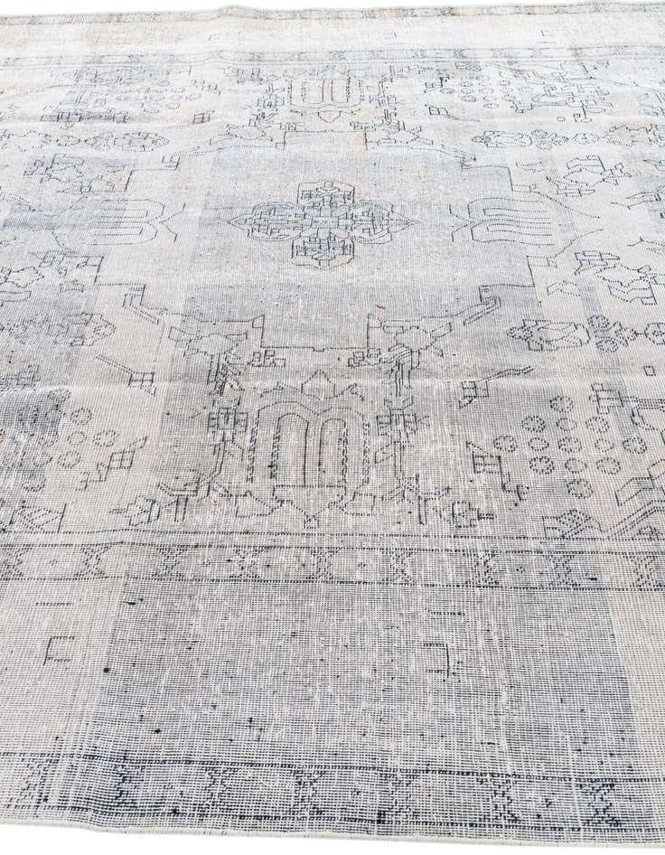 Detail image of  9' 6 x 12' 6  Hand Knotted Ultra Vintage Persian Wool Rug