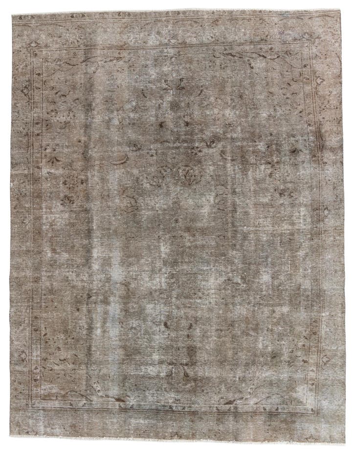  8' 6 x 11' 9  Hand Knotted Ultra Vintage Persian W...