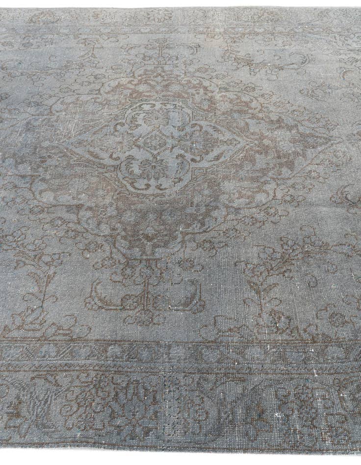 Detail image of  7' x 10' 6  Hand Knotted Ultra Vintage Persian Wool Rug