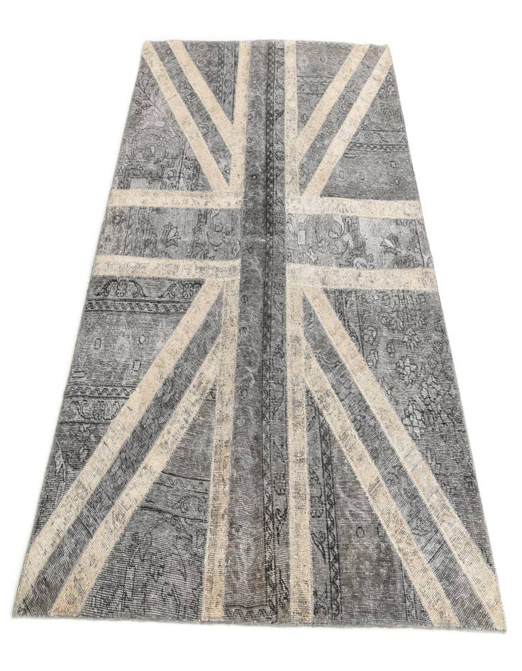 Detail image of  4' 10 x 6' 6  Hand Knotted Ultra Vintage Persian Wool Rug