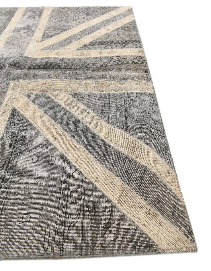 Detail image of  4' 10 x 6' 6  Hand Knotted Ultra Vintage Persian Wool Rug