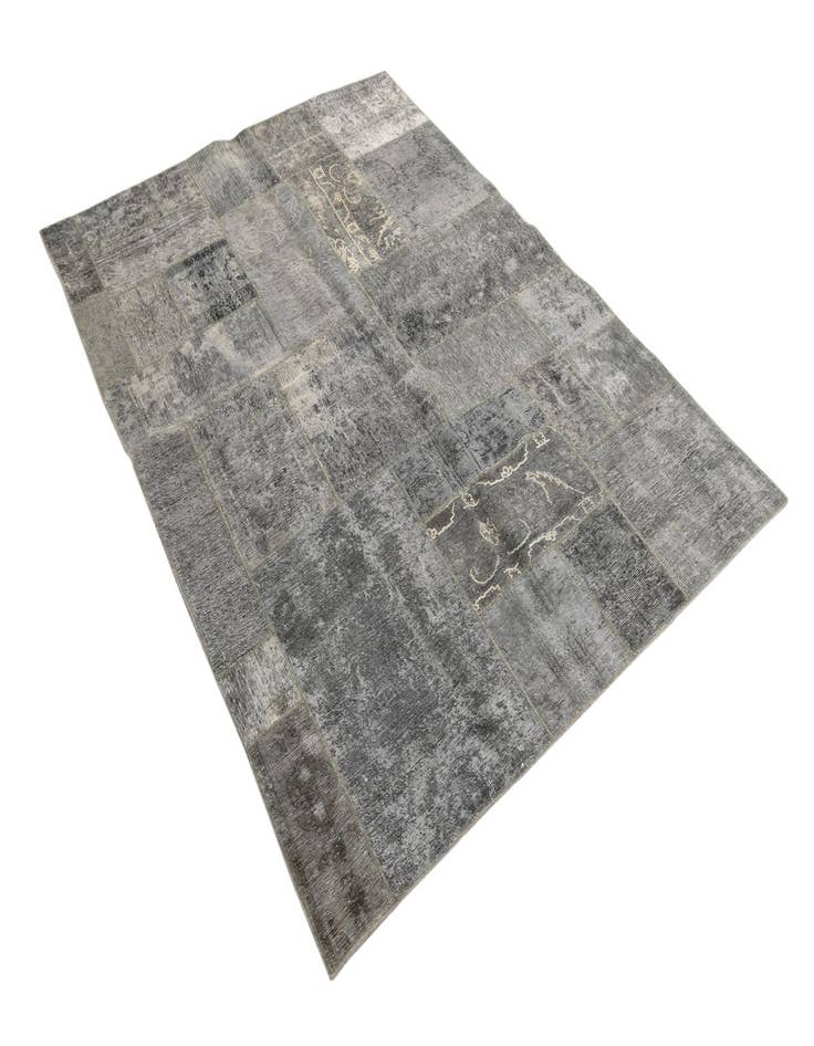 Detail image of  6' 8 x 7' 9  Hand Knotted Ultra Vintage Persian Wool Rug