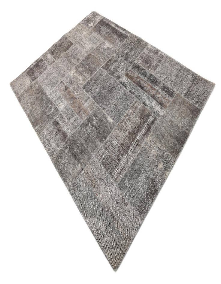 Detail image of  5' 9 x 7' 9  Hand Knotted Ultra Vintage Persian Wool Rug