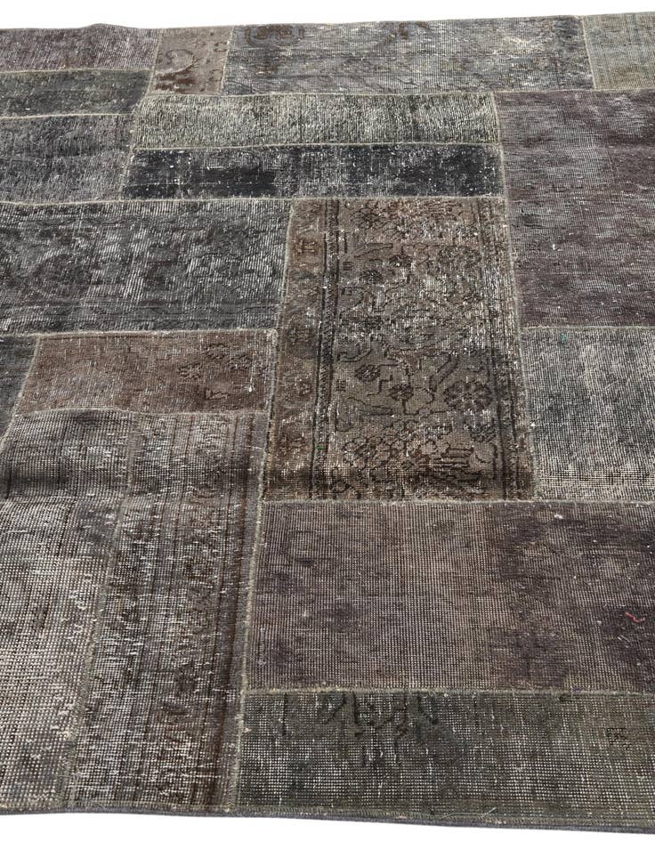 Detail image of  6' x 9'  Hand Knotted Ultra Vintage Persian Wool Rug