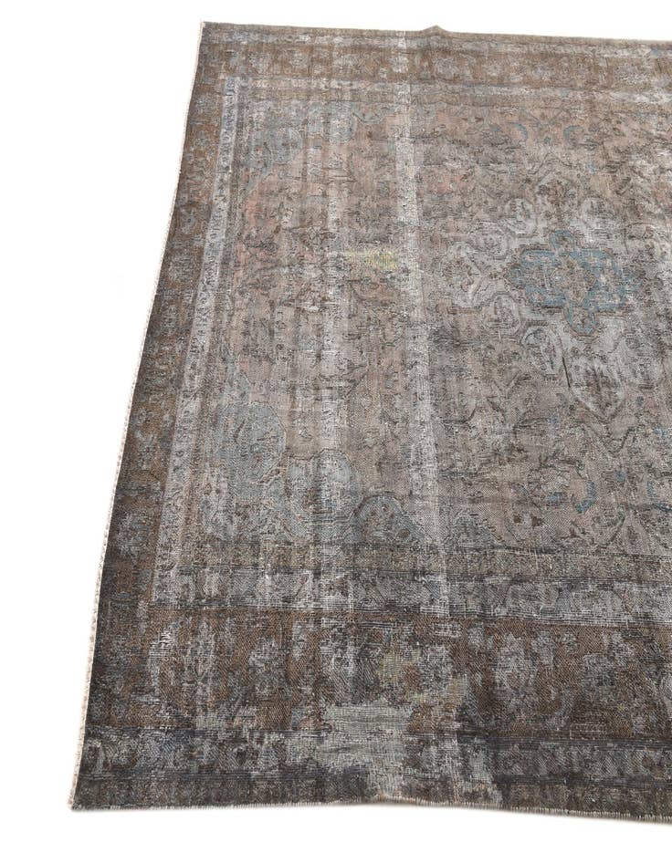 Detail image of  6' 5 x 9' 8  Hand Knotted Ultra Vintage Persian Wool Rug