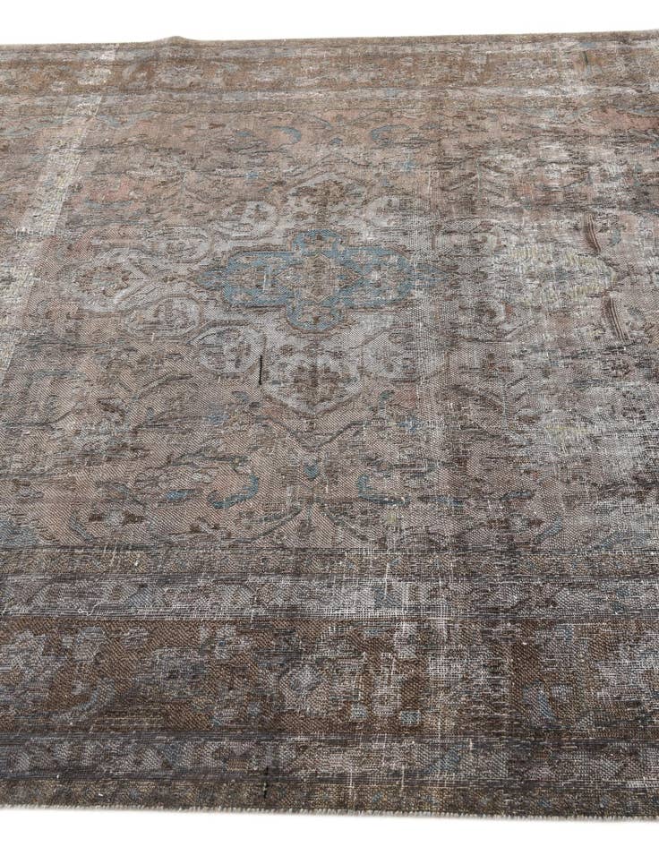 Detail image of  6' 5 x 9' 8  Hand Knotted Ultra Vintage Persian Wool Rug