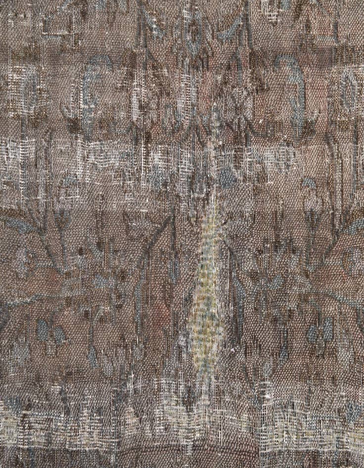 Detail image of  6' 5 x 9' 8  Hand Knotted Ultra Vintage Persian Wool Rug
