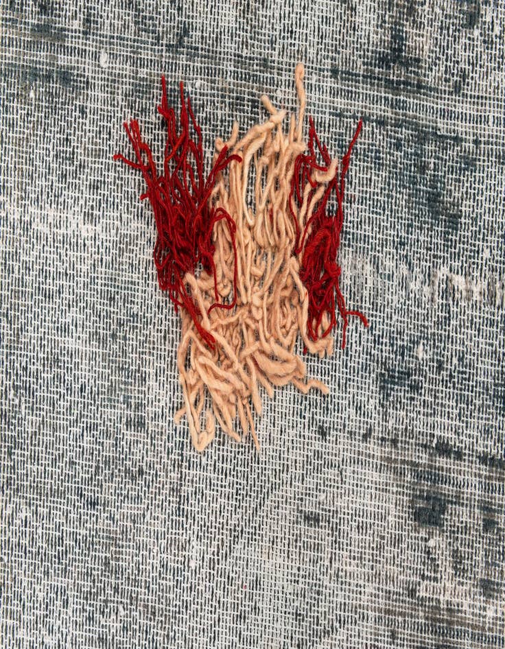 Detail image of  6' 1 x 9' 5  Hand Knotted Ultra Vintage Persian Wool Rug