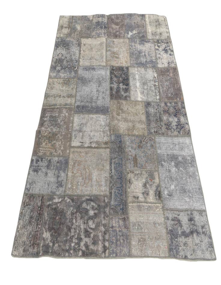 Detail image of  4' 8 x 6' 9  Hand Knotted Ultra Vintage Persian Wool Rug