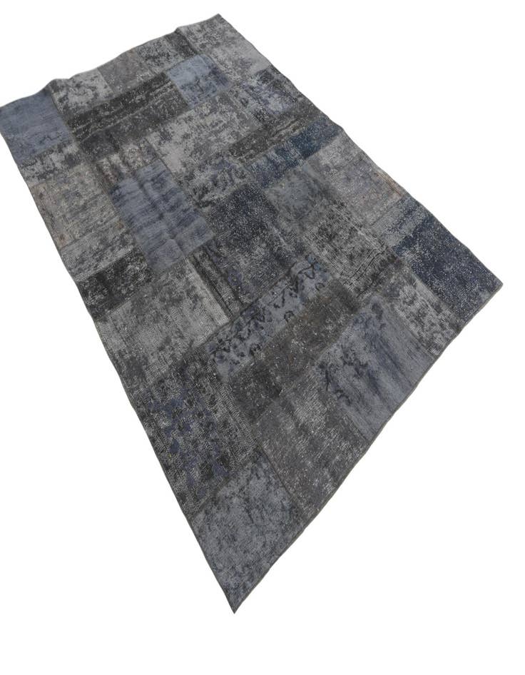 Detail image of  5' 8 x 8'  Hand Knotted Ultra Vintage Persian Wool Rug