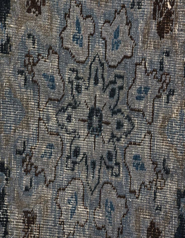 Detail image of  6' 4 x 9' 3  Hand Knotted Ultra Vintage Persian Wool Rug