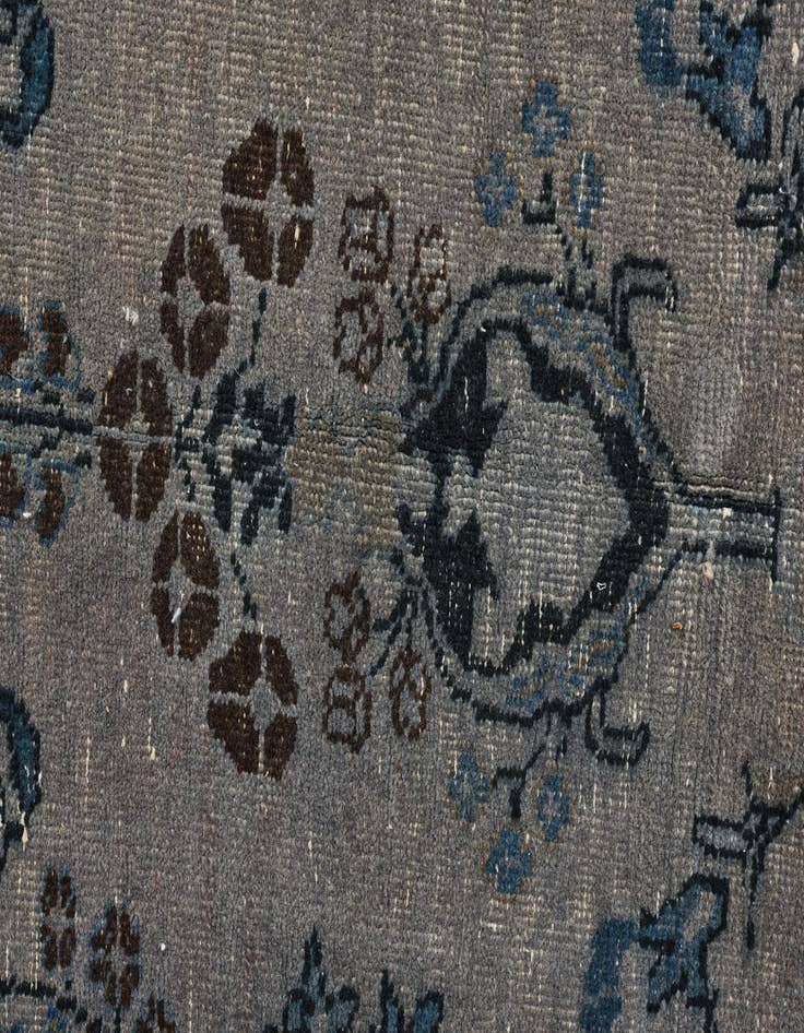 Detail image of  6' 4 x 9' 3  Hand Knotted Ultra Vintage Persian Wool Rug
