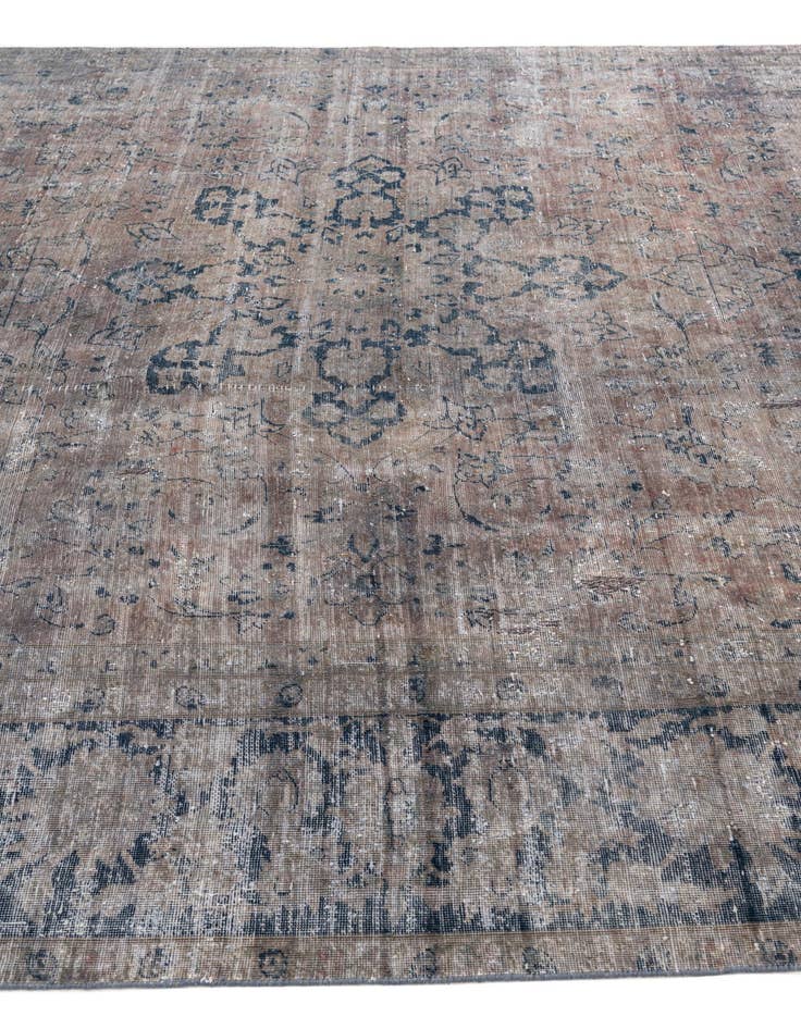 Detail image of  8' x 11'  Hand Knotted Ultra Vintage Persian Wool Rug