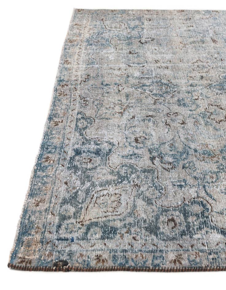 Detail image of  7' 3 x 10' 3  Hand Knotted Ultra Vintage Persian Wool Rug