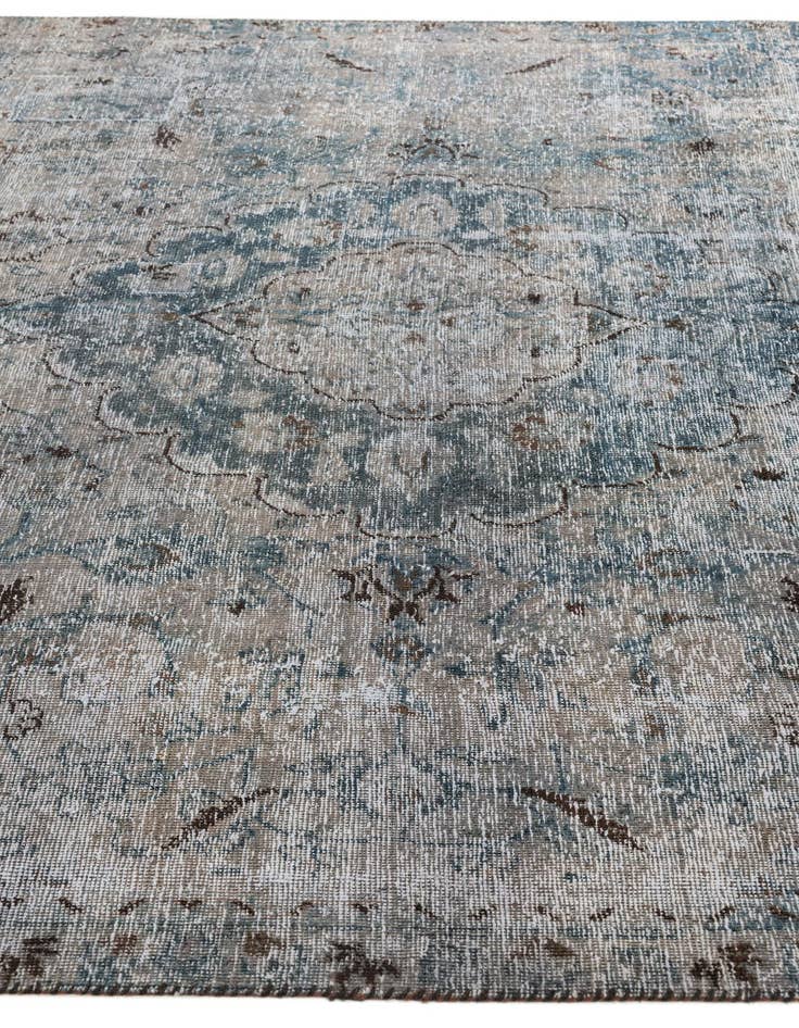Detail image of  7' 3 x 10' 3  Hand Knotted Ultra Vintage Persian Wool Rug