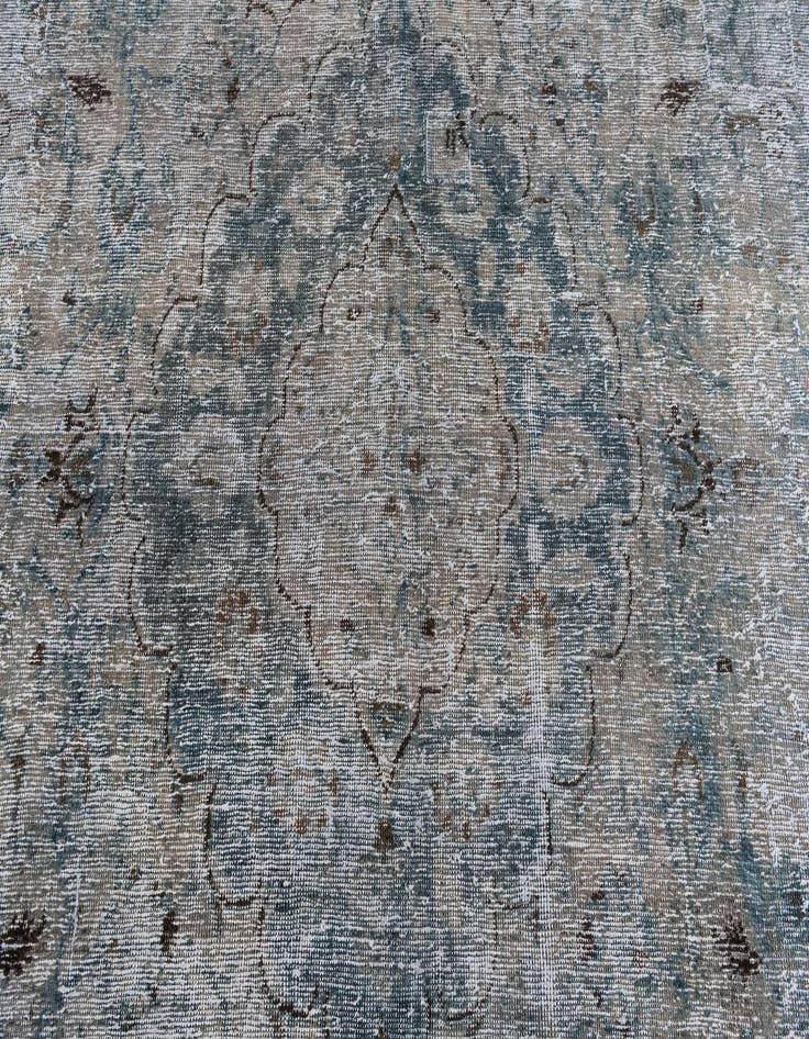 Detail image of  7' 3 x 10' 3  Hand Knotted Ultra Vintage Persian Wool Rug