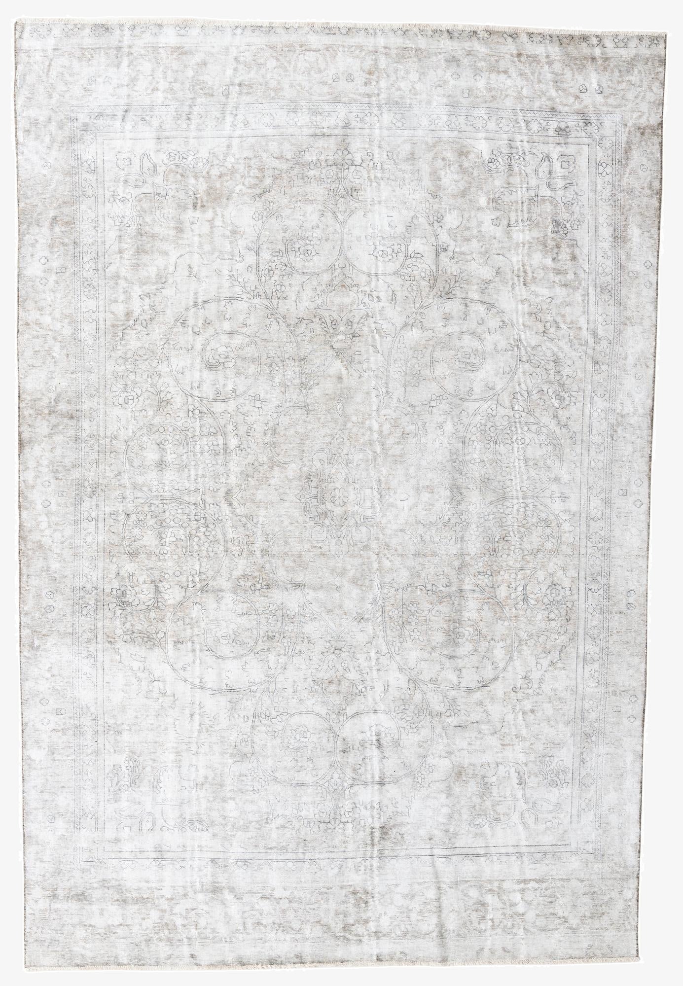  7' 4 x 10' 10  Hand Knotted Ultra Vintage Persian Wool Rug