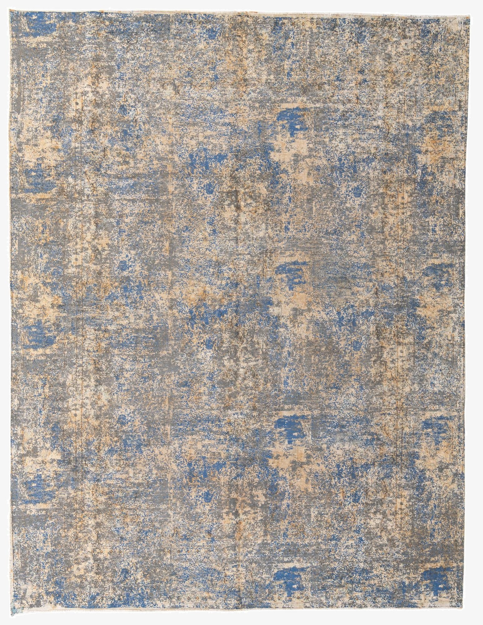  8' 10 x 11' 7  Hand Knotted Ultra Vintage Persian Wool Rug