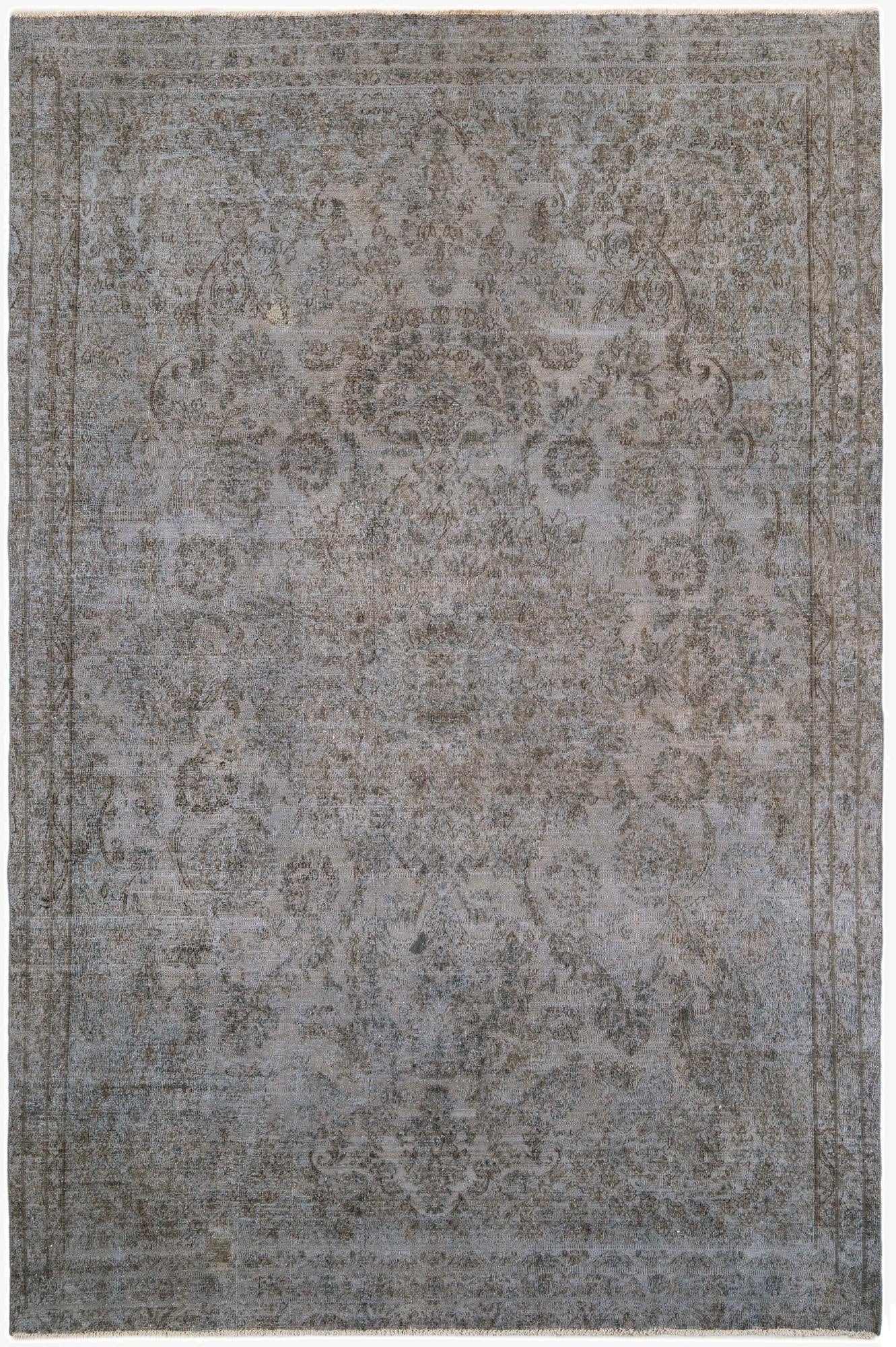  7' 3 x 10' 8  Hand Knotted Ultra Vintage Persian Wool Rug