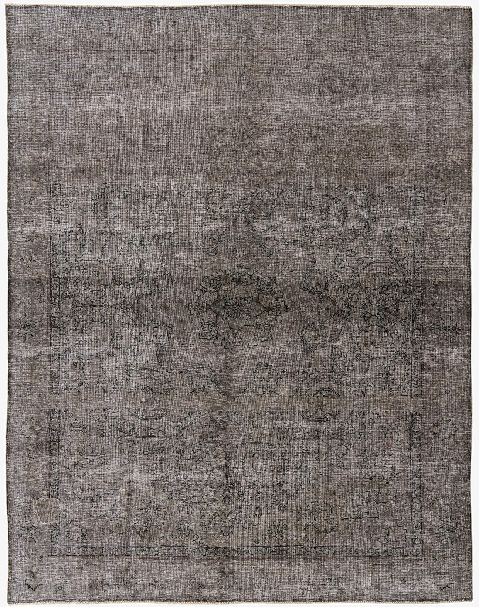  9' 3 x 12' 6  Hand Knotted Ultra Vintage Persian Wool Rug