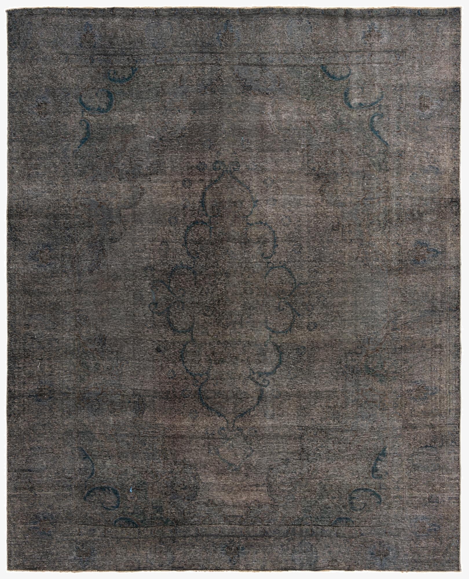  9' 7 x 12' 2  Hand Knotted Ultra Vintage Persian Wool Rug