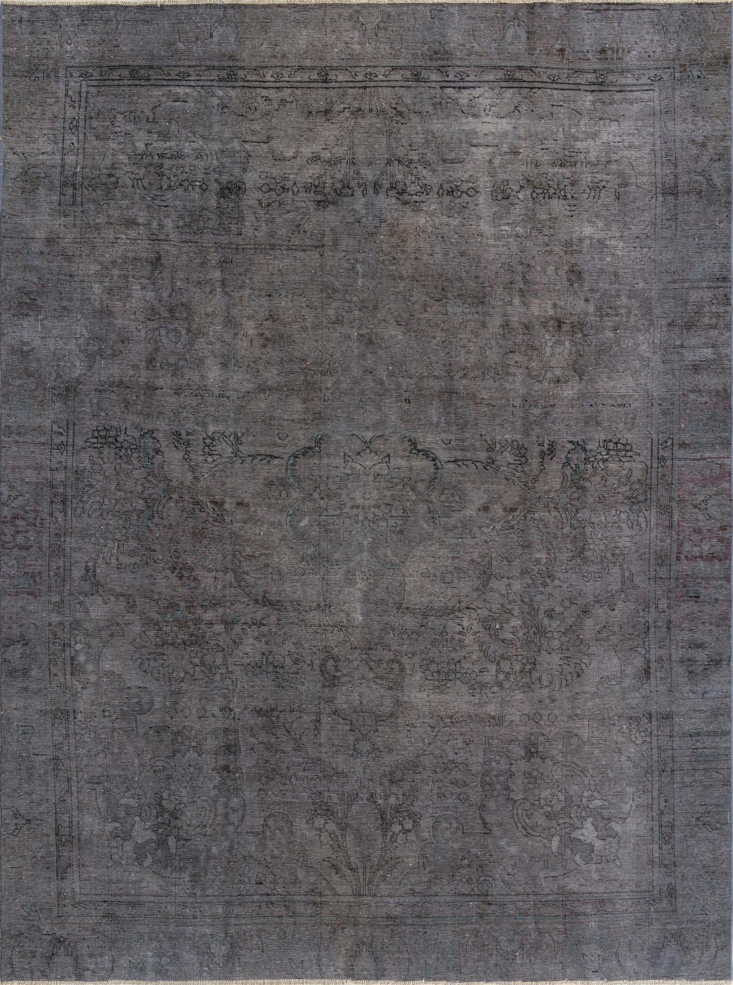  9' 1 x 12' 1  Hand Knotted Ultra Vintage Persian Wool Rug