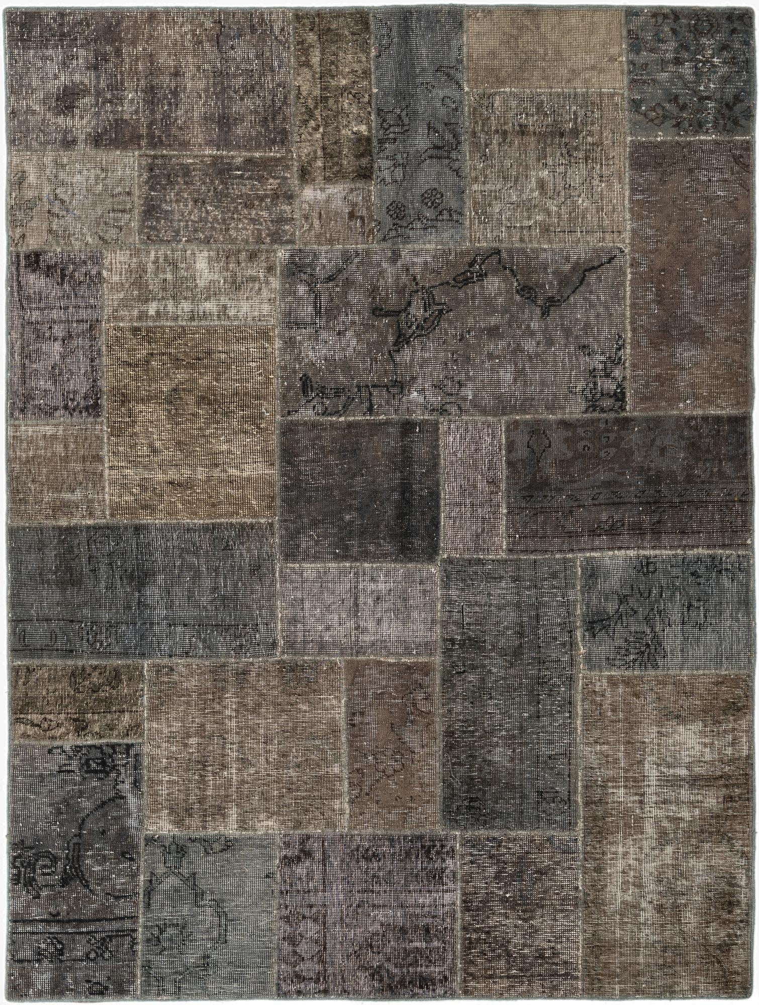  5' x 6' 8  Hand Knotted Ultra Vintage Persian Wool Rug