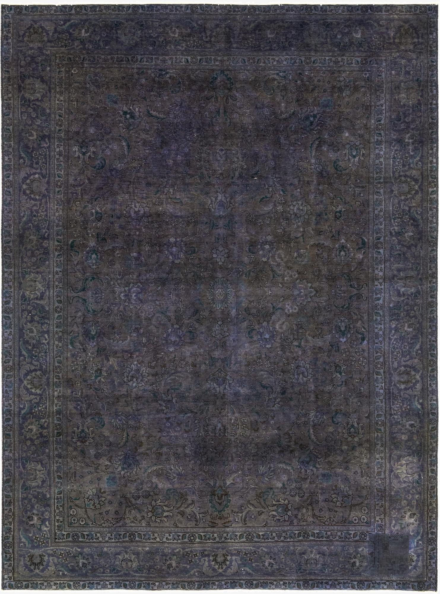  9' 5 x 12' 7  Hand Knotted Ultra Vintage Persian Wool Rug