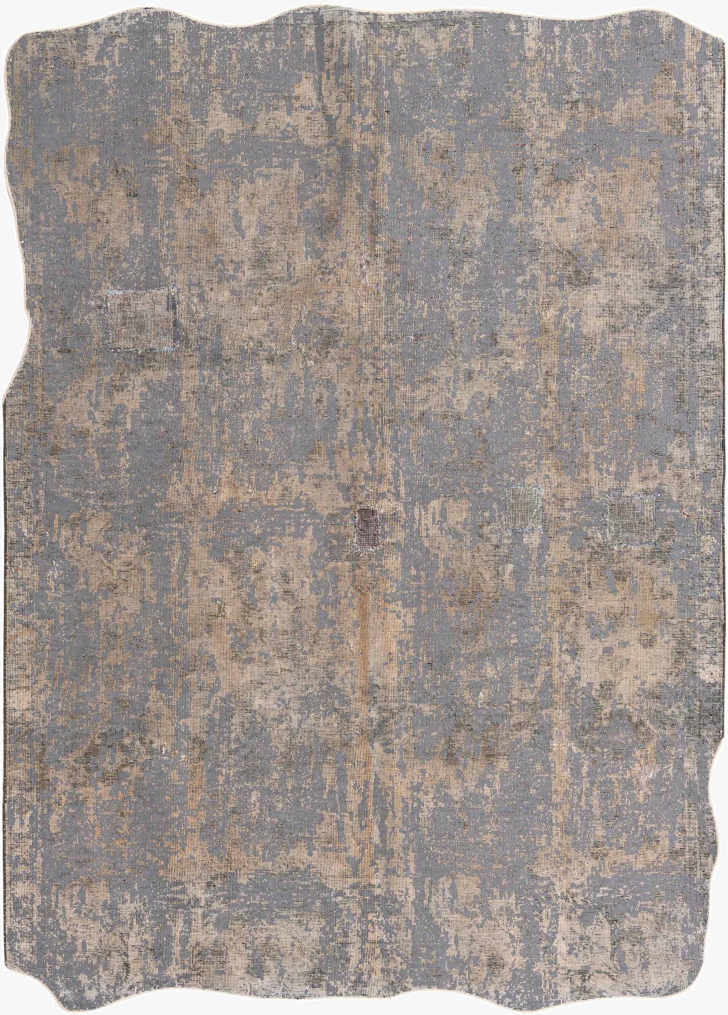  5' 9 x 8' 1  Hand Knotted Ultra Vintage Persian Wool Rug