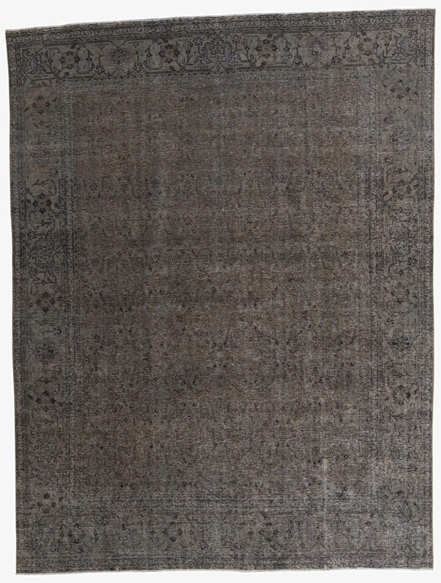  9' 5 x 12' 5  Hand Knotted Ultra Vintage Persian Wool Rug