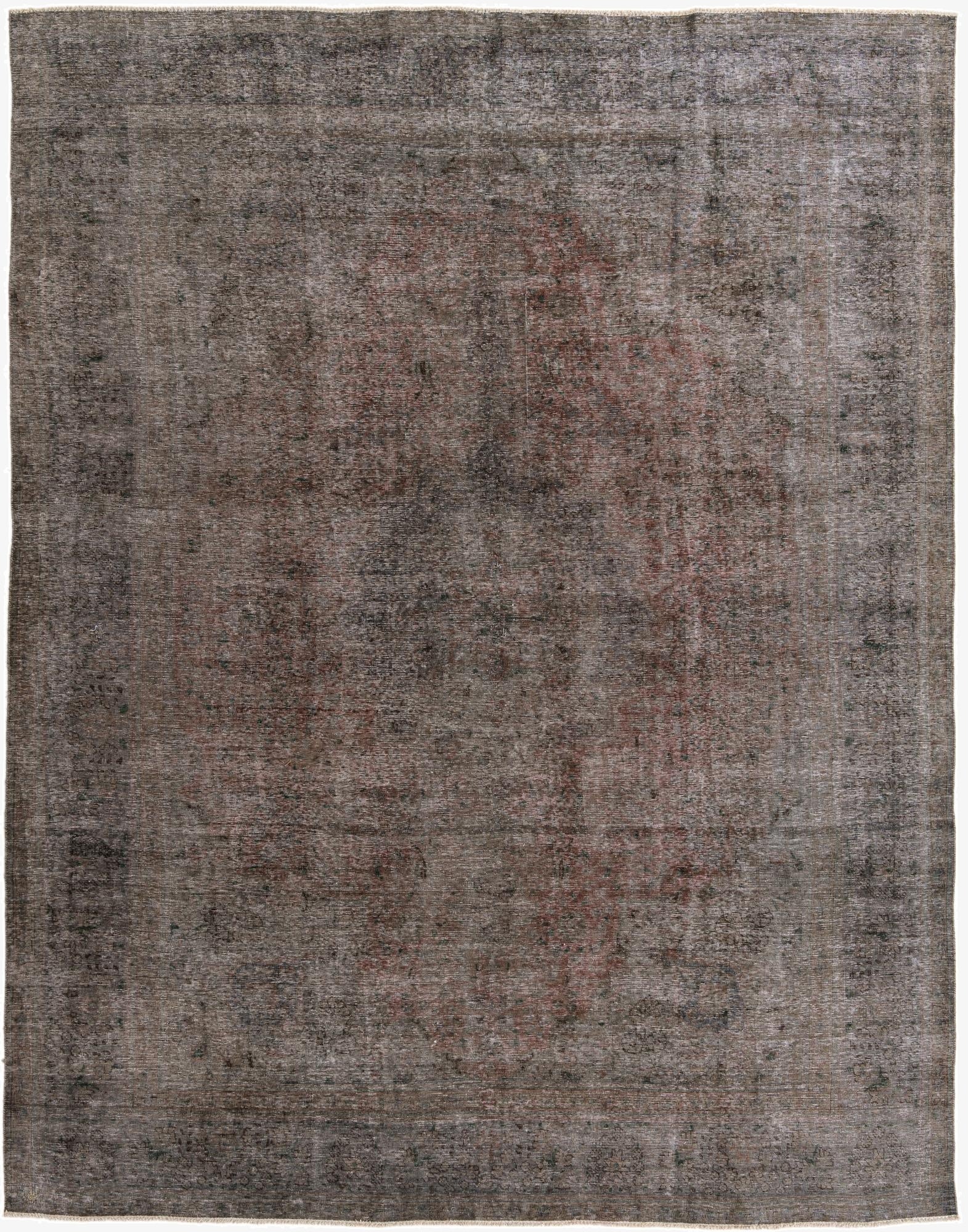  9' 6 x 12' 6  Hand Knotted Ultra Vintage Persian Wool Rug