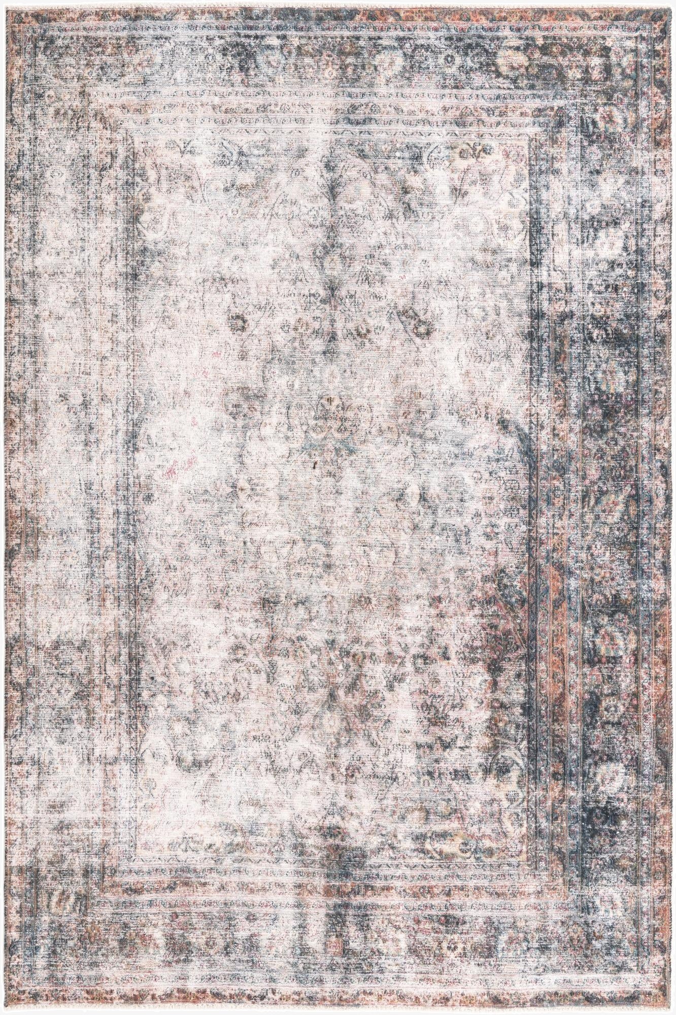  6' 8 x 10' 2  Hand Knotted Ultra Vintage Persian Wool Rug