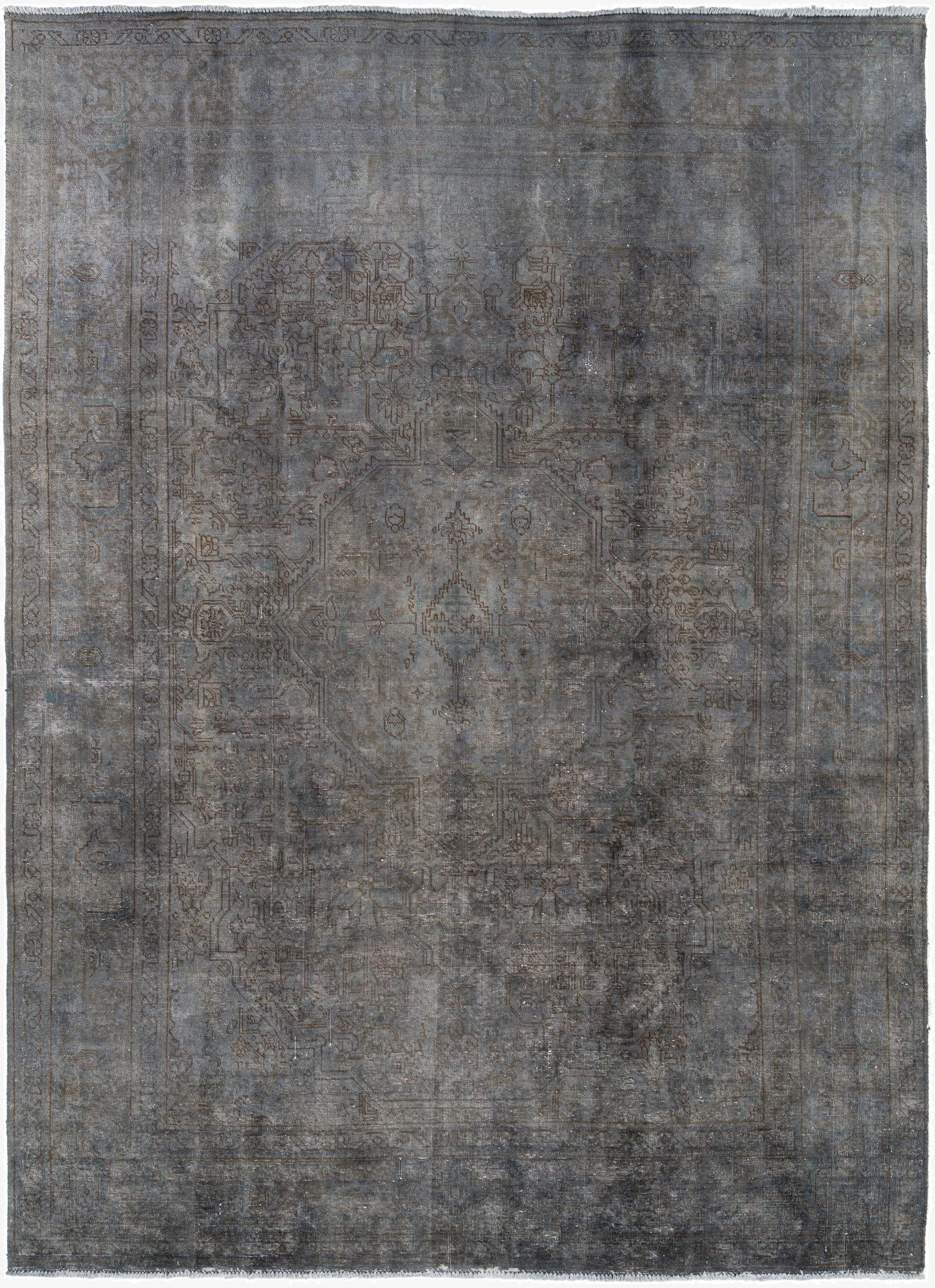  8' 1 x 11' 3  Hand Knotted Ultra Vintage Persian Wool Rug