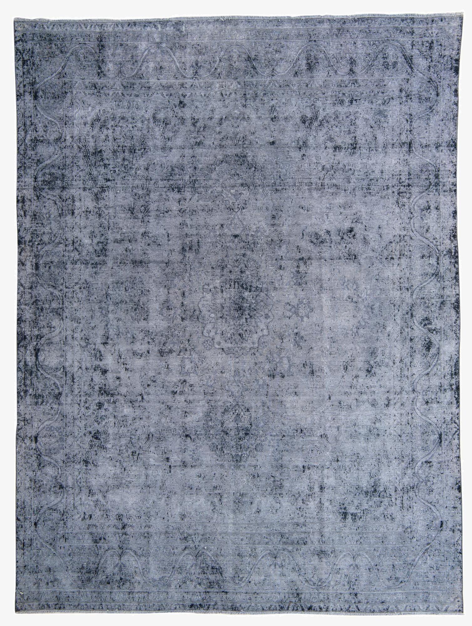  9' 6 x 12' 7  Hand Knotted Ultra Vintage Persian Wool Rug