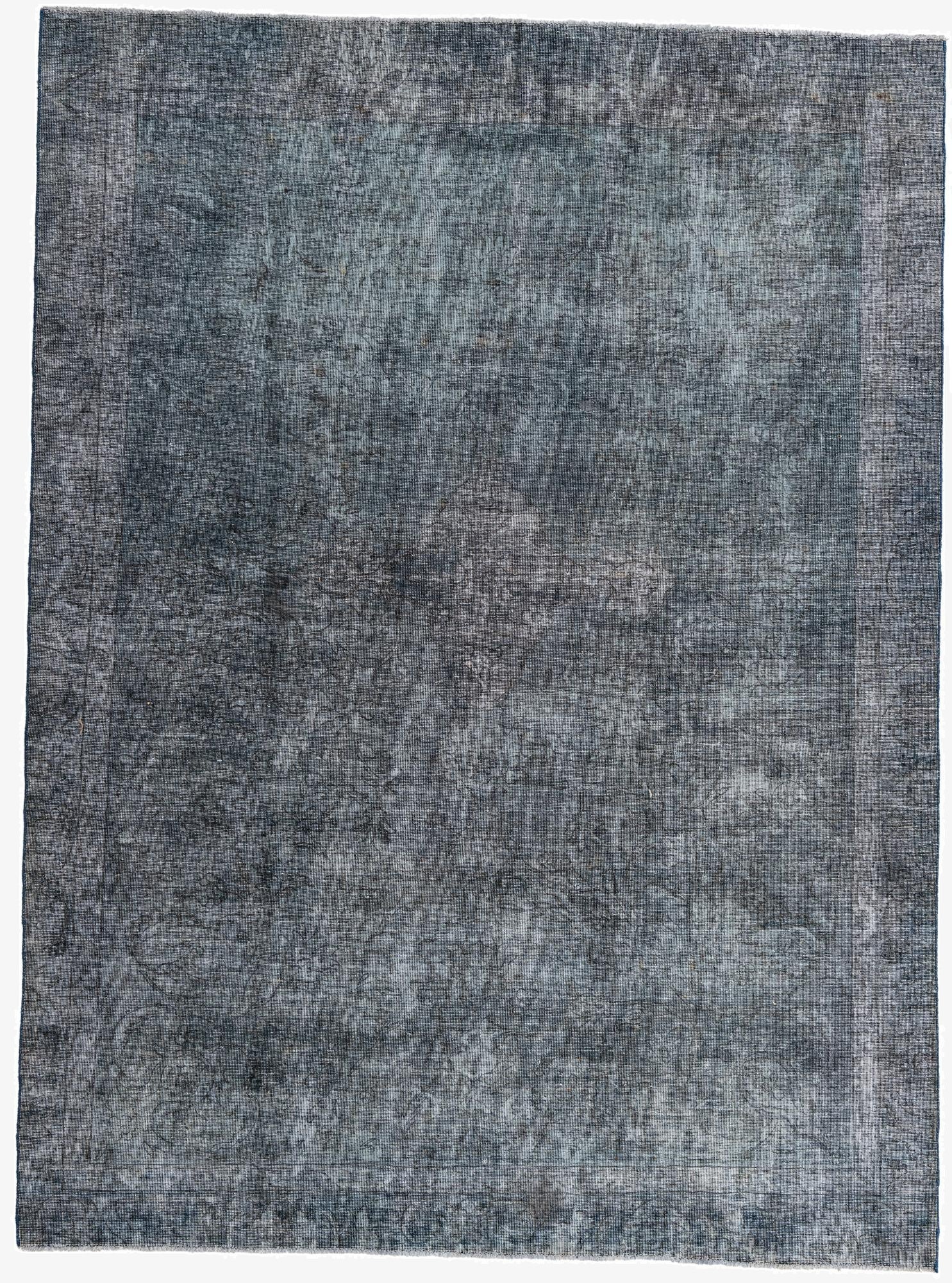  6' 10 x 9' 3  Hand Knotted Ultra Vintage Persian Wool Rug