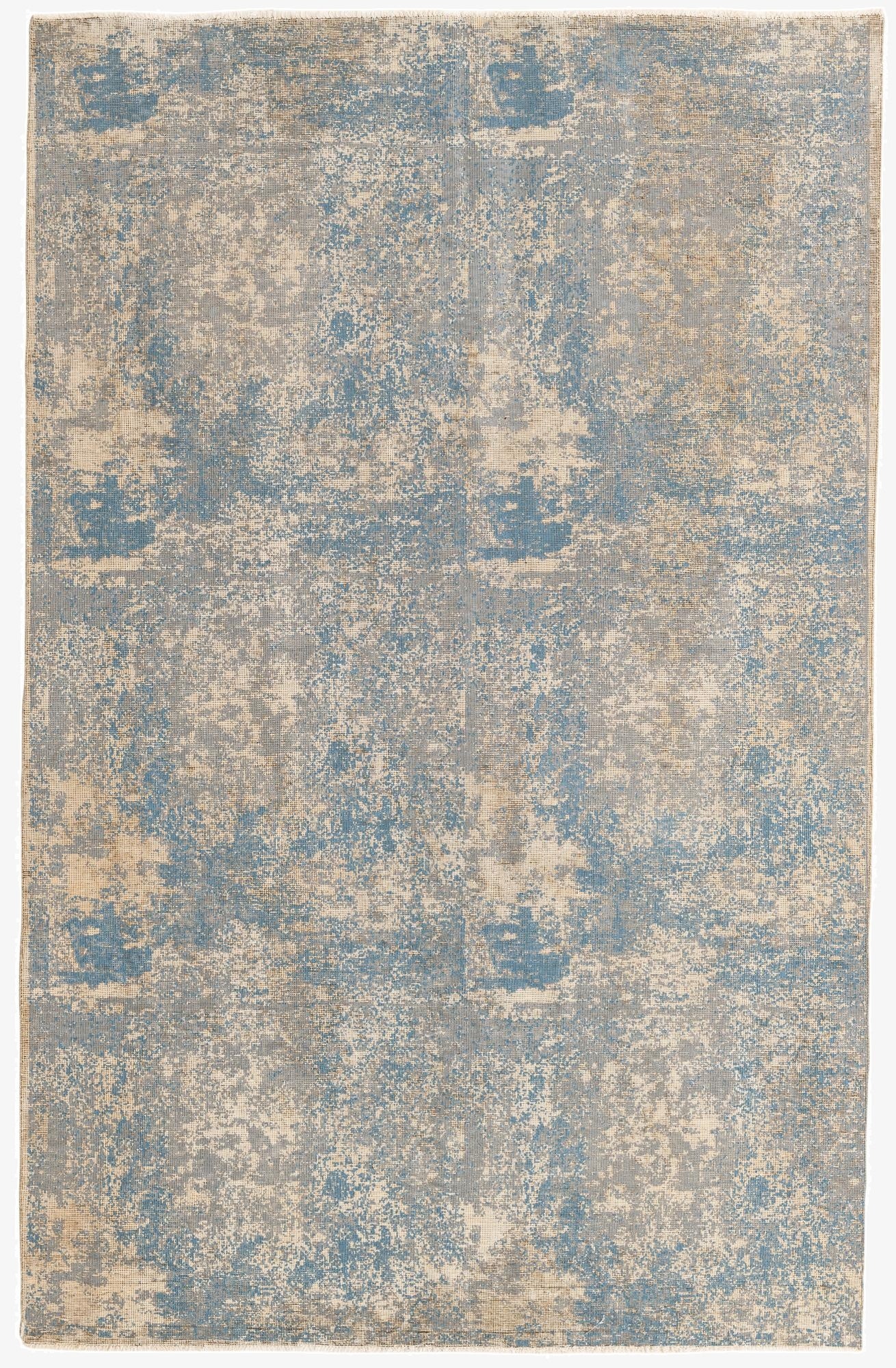  6' x 9' 4  Hand Knotted Ultra Vintage Persian Wool Rug