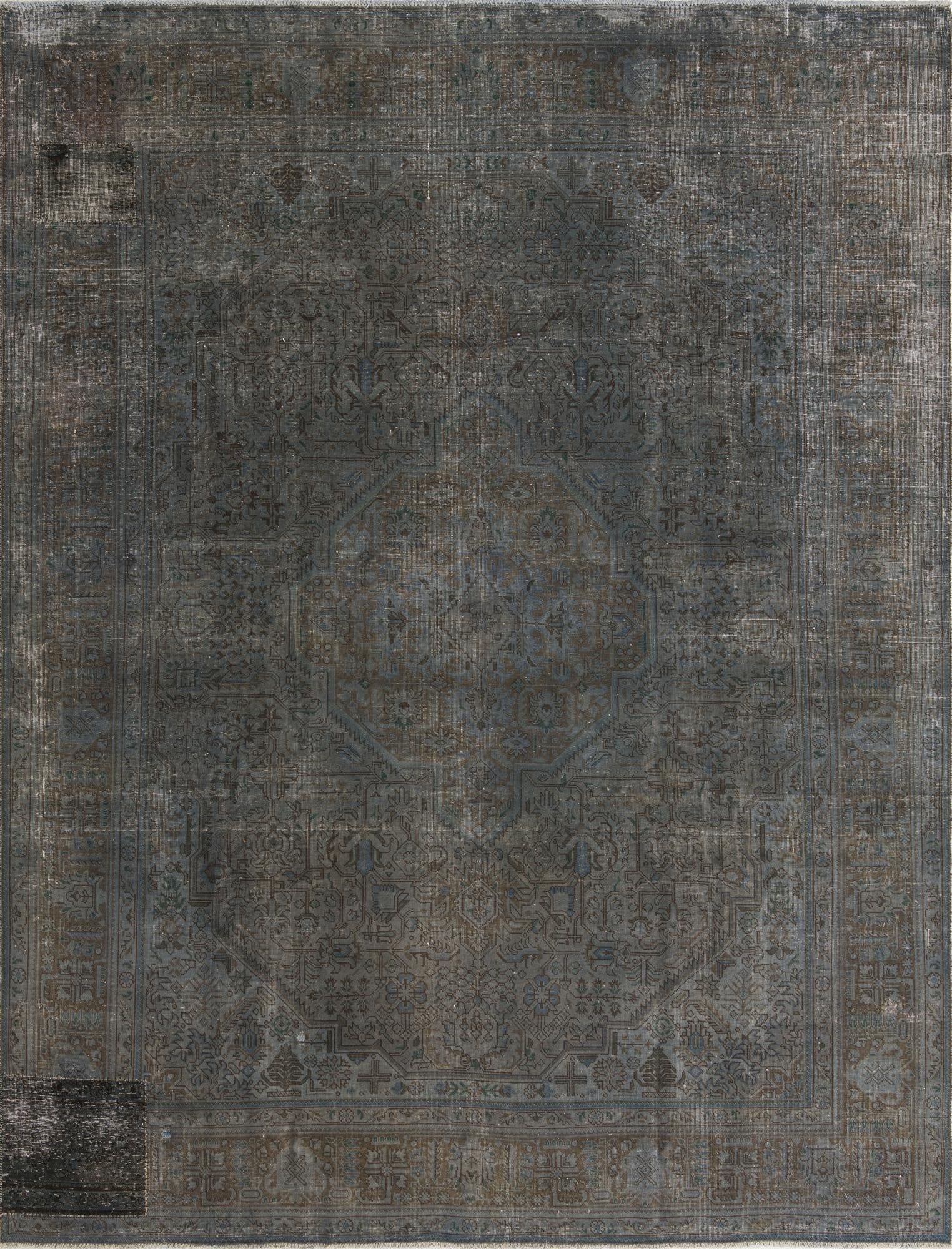 9' 9 x 12' 7  Hand Knotted Ultra Vintage Persian Wool Rug