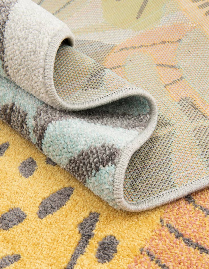 Detail image of  7' 10 x 10' Leopard Whimsy Kids Rug