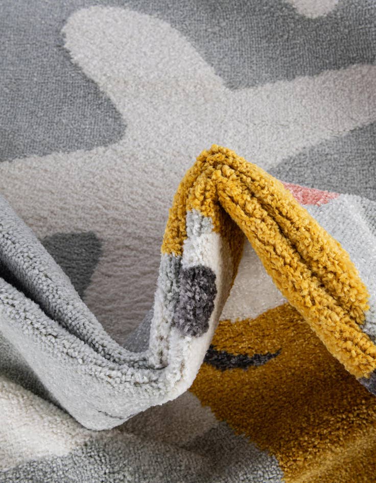 Detail image of  7' 10 x 10' Reindeer Whimsy Kids Rug