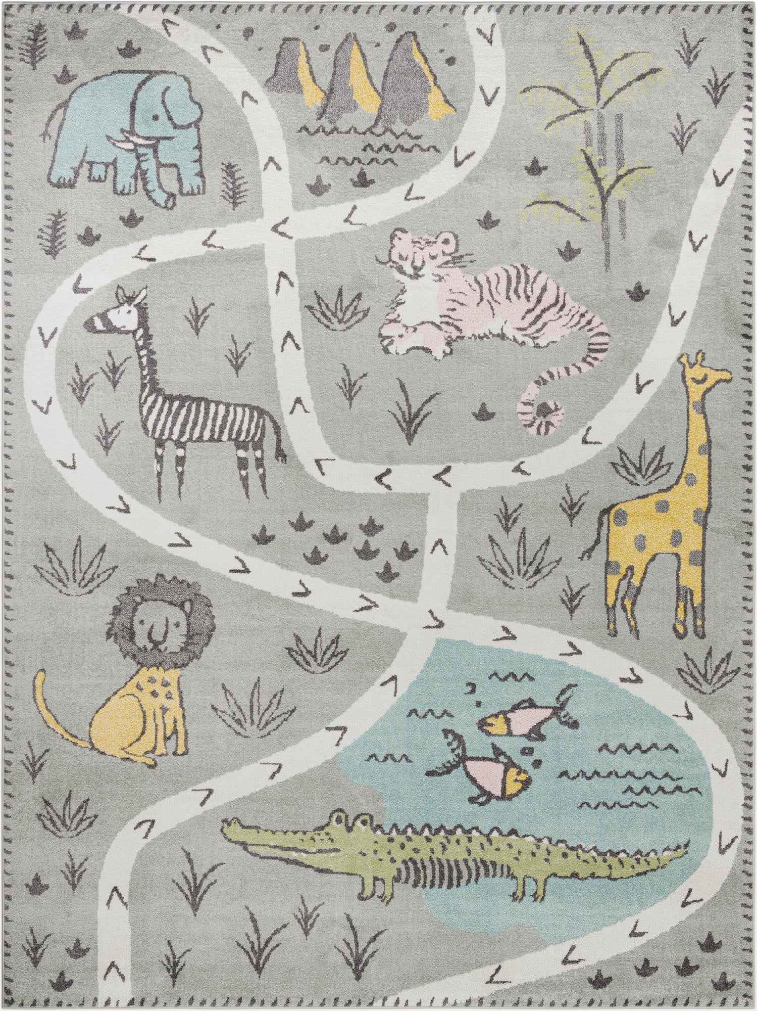  9' x 12' Animals Whimsy Kids Rug