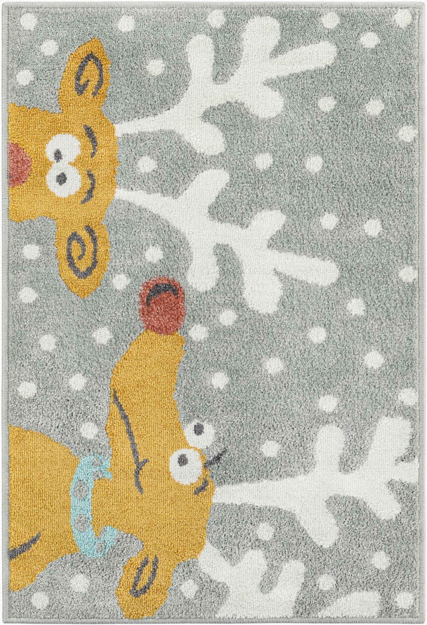  2' 2 x 3' 1 Reindeer Whimsy Kids Rug
