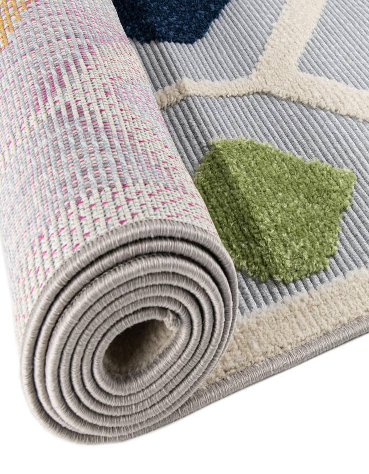 Detail image of  5' 3 x 5' 3  Washable Aruba Indoor / Outdoor Round Rug