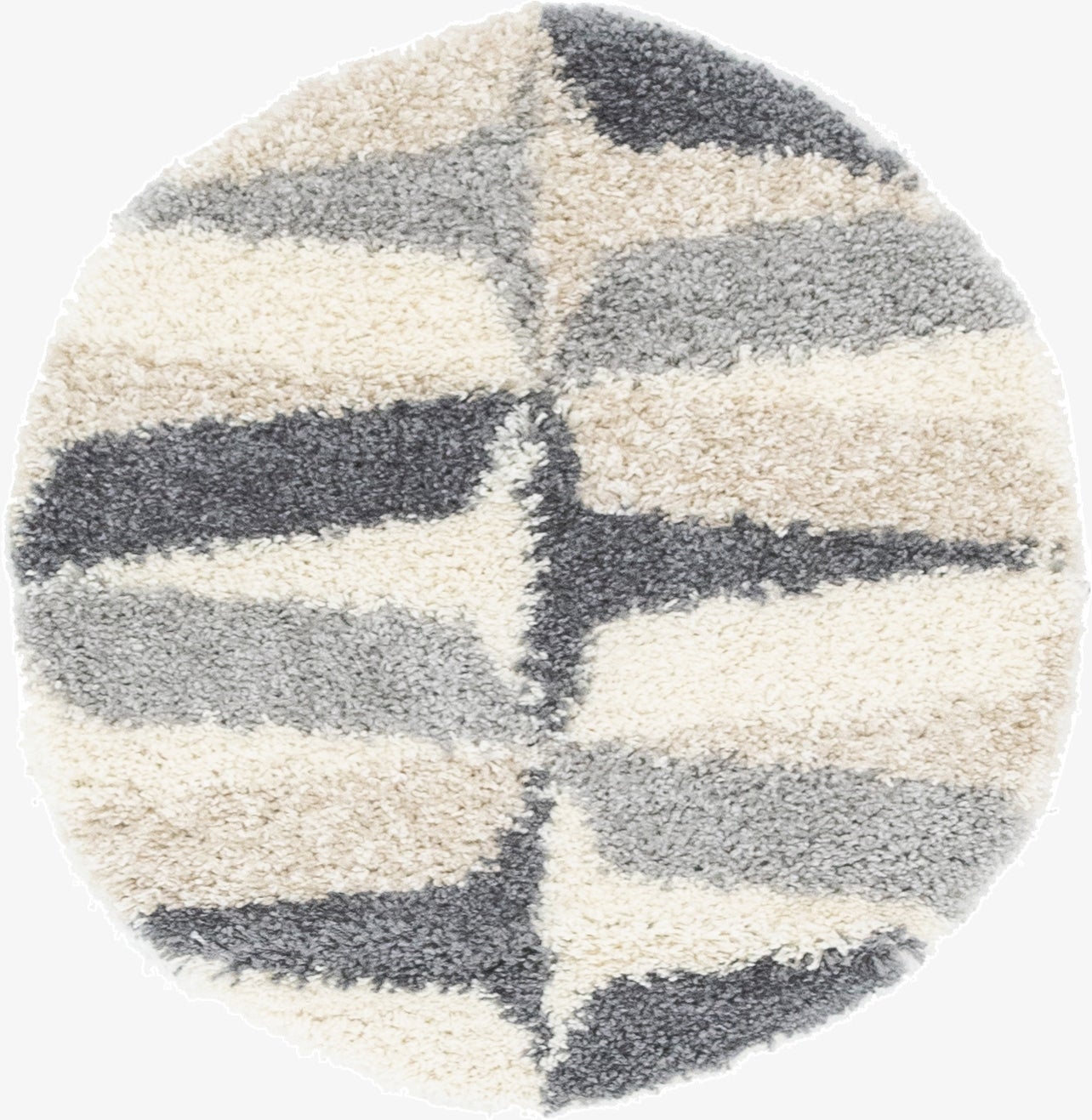  3' 3 x 3' 3 Athena Shag Round Rug